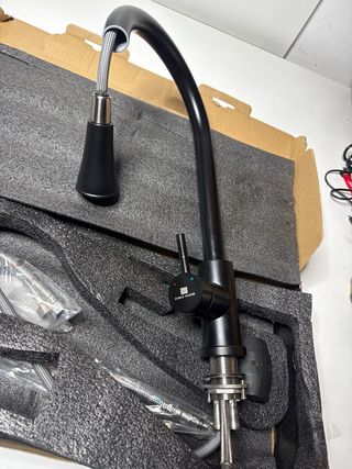 Grifo Cocina Negro Doble Hache 360