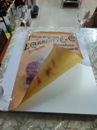 Cartel Cerveza E.CAMMANY Barcelona