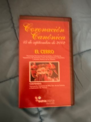 VHS Coronación Canónica El Cerro 2002. 2 cintas