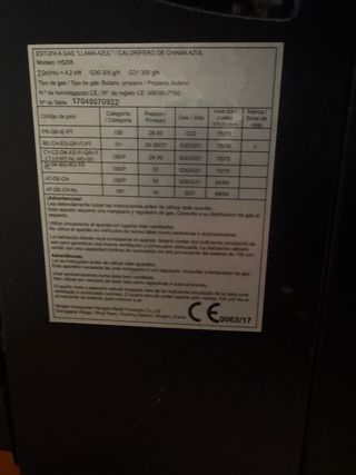 Estufa catalítica negra