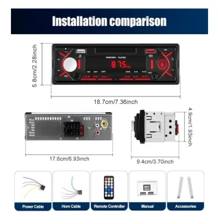 Autoradio Bluetooth Vivavoce 1 Din