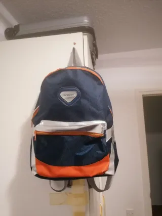 Mochila Runaway azul y naranja