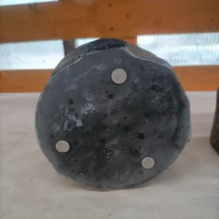 Set 2 Vasi Terracotta Effetto Legno Diametro 12cm