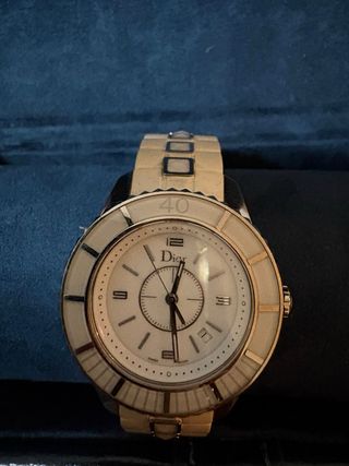 Reloj Dior Blanco y Dorado