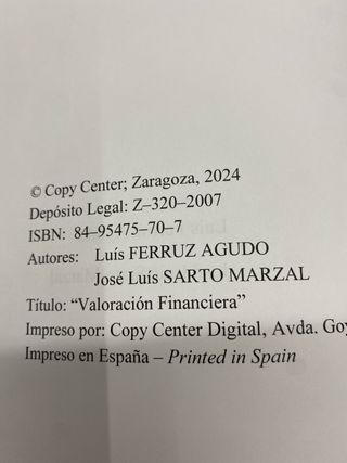 Valoración financiera