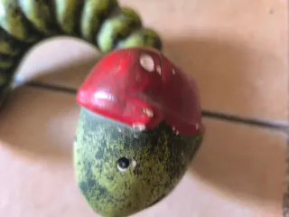 Bandeja decorativa de cerámica con forma de gusano