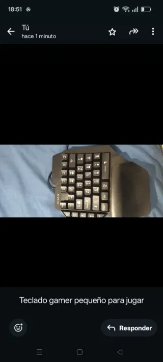Teclado gamer pequeño ADAS