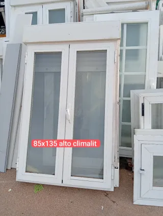 Ventana aluminio 147x140 alto Climalit