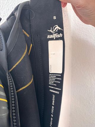 Neopreno Sailfish G-Range Negro/Amarillo