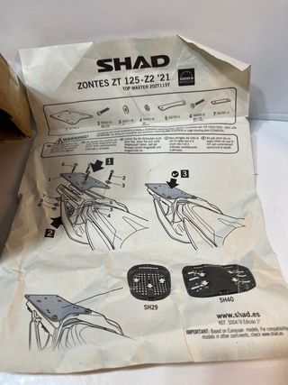 Kit Montaje Shad Top Master Zontes