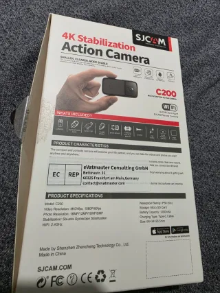 Cámara SJCAM C200 4K WiFi + Accesorios