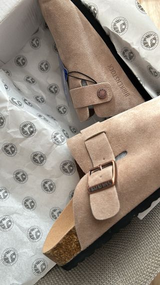 Birkenstock Beige Talla 42 Zuecos Mules