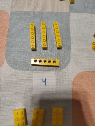 Piezas Lego Amarillas Variadas