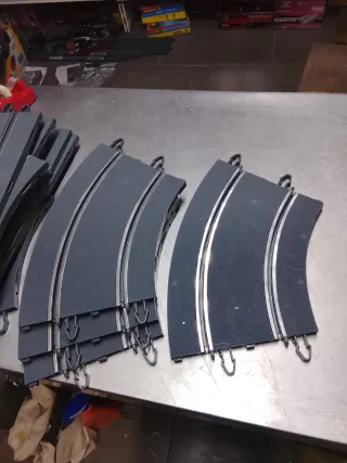 Lote pistas Scalextric 8 curvas 4 rectas