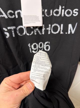 Camiseta Acne Studios Stockholm 1996 Talla Única