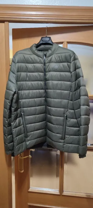 Anorak verde oliva acolchado