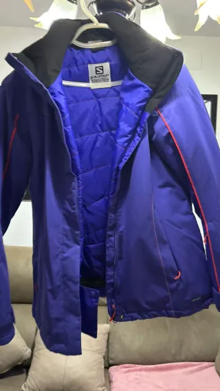 Equipación Esquí Salomon Azul y Rojo