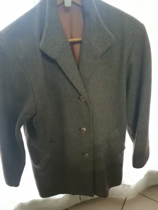 Giaccone donna vintage marrone/grigio