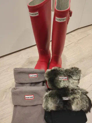 Botas Hunter Rojas Talla 37