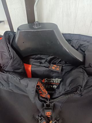 Giubbotto Canadian Peak Uomo L Nero Arancione