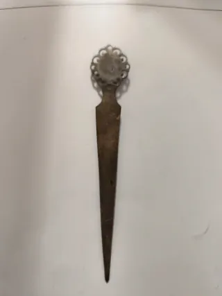 Abrecartas Plata y Azabache