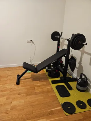 Banco de pesas plegable