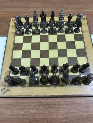 Tablero Ajedrez Coleccionista Antiguo