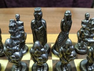 Tablero Ajedrez Coleccionista Antiguo