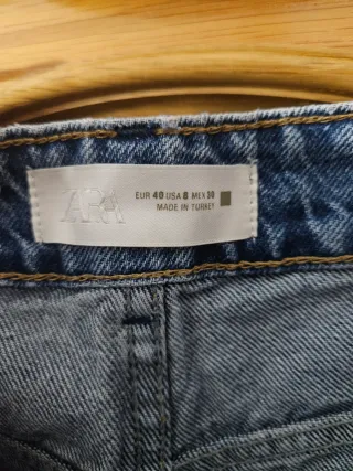 Zara Jeans Pierna Ancha Talla 40