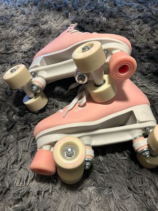 Patines de 4 ruedas rosas