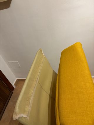 Sillón POÄNG Ikea Tela Amarilla Madera