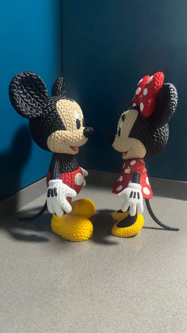 Minnie Impresa en 3D Estilo Crochet