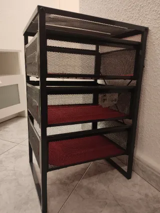 Cajonera metálica pequeña 3 cajones Metro iglesia