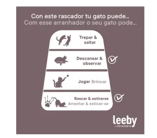 Cama nido rascador para gatos