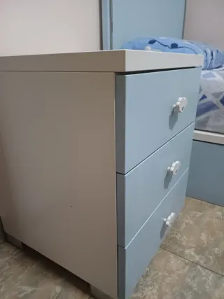 Cama individual 90x190 con cajones