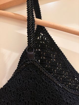 Top tirantes fiesta negro Mango