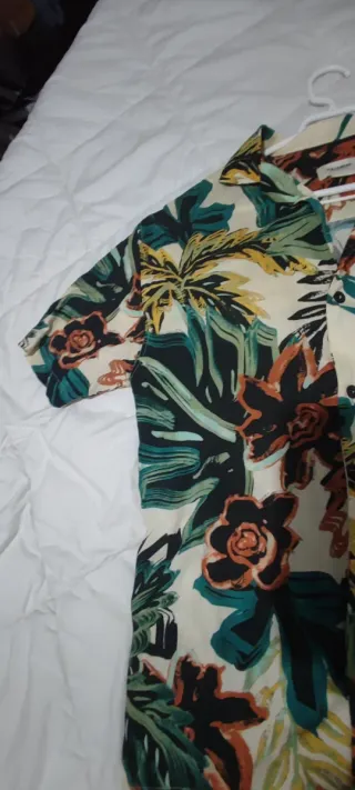 Camisa S Pull&Bear Estampada Flores Verano