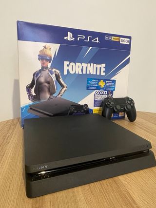PS4 Slim 500GB Negra (CAJA ORIGINAL + MANDO)