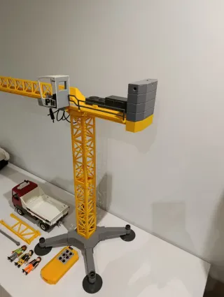 Playmobil grúa obra y camión