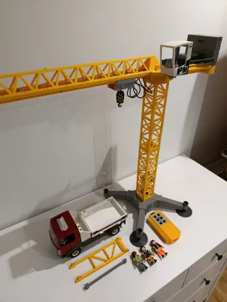 Playmobil grúa obra y camión