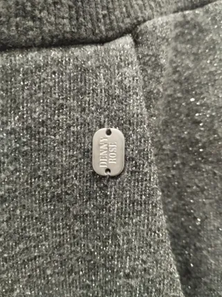 Pantalón jogger brillos gris