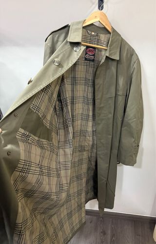 Gabardina vintage hombre Talla M verde