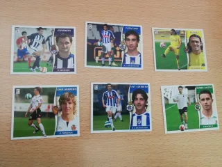 53 cromos Este 06/07, 21 Colocas, sin pegar
