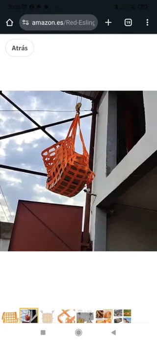 Eslinga de red de elevación de seguridad de carga