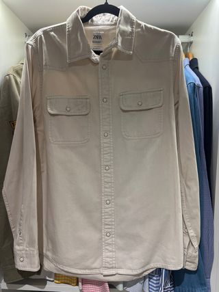 Camisa Zara Beige Talla M