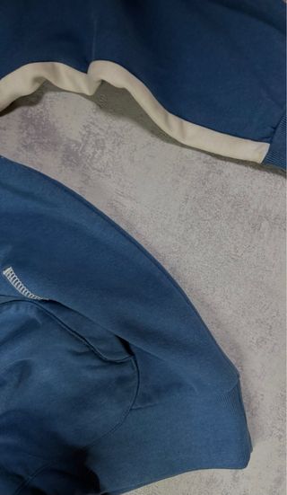 Sudadera Puma Vintage Streetwear Azul y Blanca