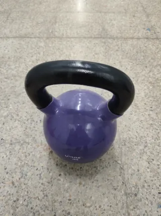 Pesa Rusa Kettlebell Olive 12kg Hierro vinilo