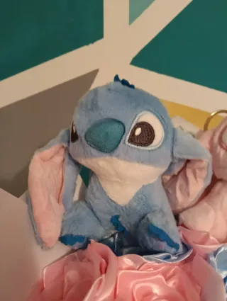 Ramo de flores Stitch y Ángel