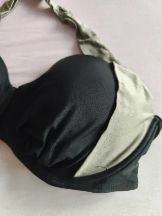 Sujetador bikini negro y gris SOLO ENVIO