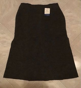 Gonna Laura Pura Lana Grigia